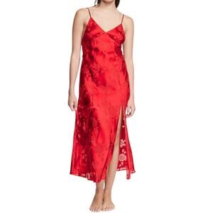 New Women’s Victoria’s Secret Archives Burnout Satin Slip Size S